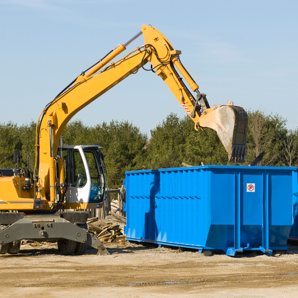 what are the rental fees for a residential dumpster in Sumner